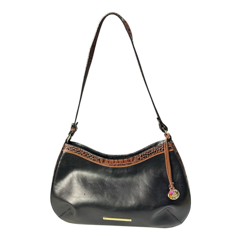 Brahmin Cayson Brown & Black Shoulder Bag